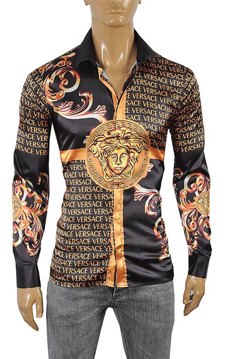 versace shirt men's|versace style shirts for men.